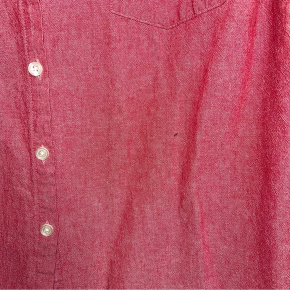 Disney 100% Cotton S.S. Mickey Red Button Down Shirt Xlarge Women’s - Picture 4 of 11